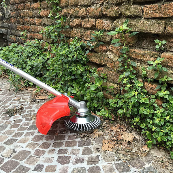 Heavy-Duty Carbon Steel Weed Brush & Trimmer - Durable Garden Tool for Efficient Weed Removal