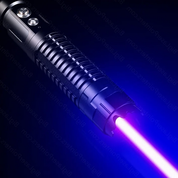 Burning Blue Tactical Laser Torch - High-Power Military-Grade Flashlight for Outdoor Adventures