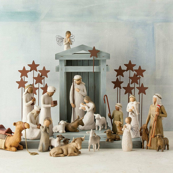 20-Piece Nativity Collection Set - Handcrafted Christmas Decor for Holiday Celebrations