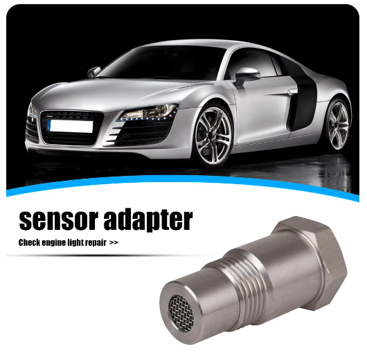 Car O2 Sensor Adapter - CEL Fix Check Engine Light Eliminator M18x1.5 | Universal Oxygen Sensor Connector