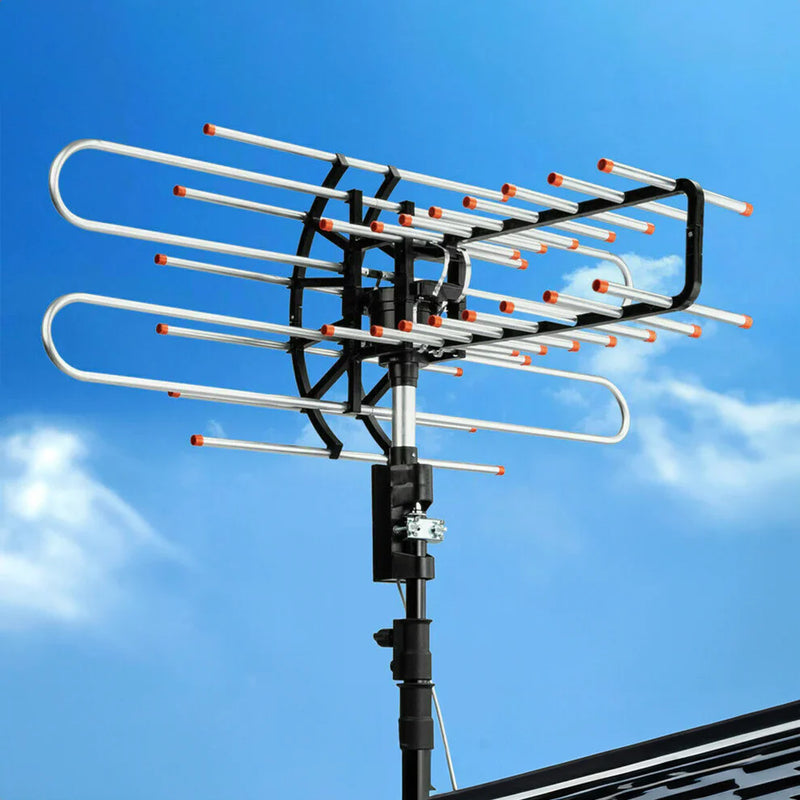 High-Performance Outdoor TV Antenna - 500+ Mile Range for UHF/VHF/FM Radio Reception