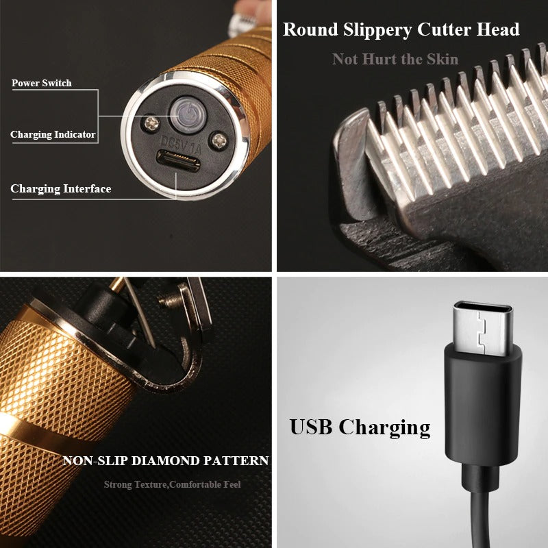 GoldLiner Pro Professional Hair Trimmer - Precision Cutting Tool for Barbers & Stylists
