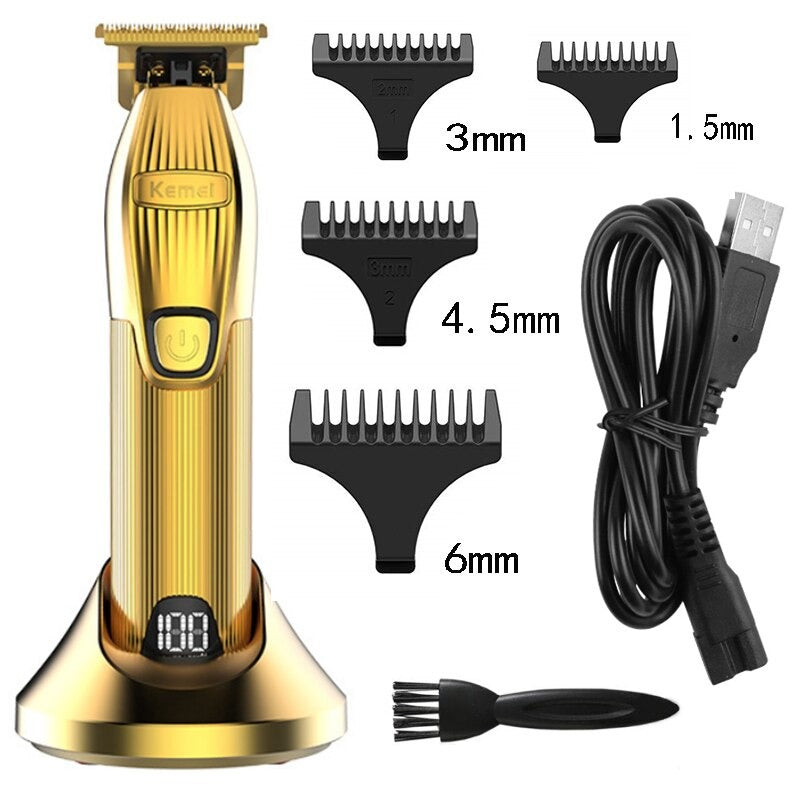 GoldLUX Pro Professional Hair Trimmer - Precision Grooming Tool for Barbers & Home Use