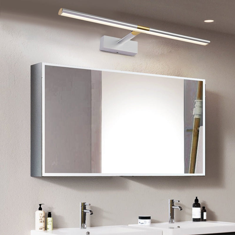 Adjustable Retractable LED Bathroom Vanity Light - Matte Finish with Extendable Rod for Custom Lighting