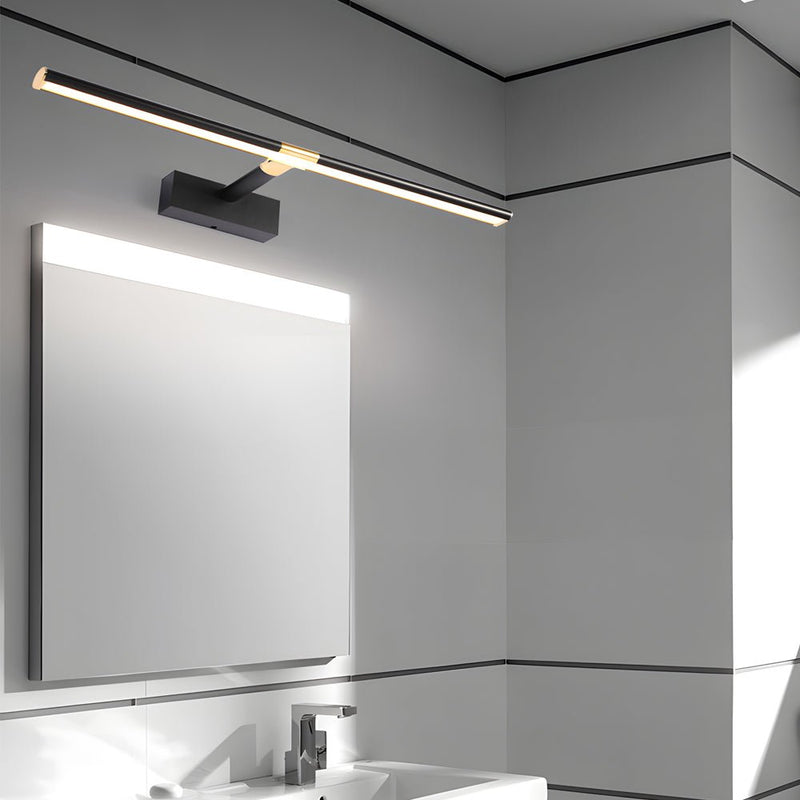 Adjustable Retractable LED Bathroom Vanity Light - Matte Finish with Extendable Rod for Custom Lighting
