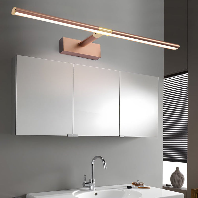 Adjustable Retractable LED Bathroom Vanity Light - Matte Finish with Extendable Rod for Custom Lighting