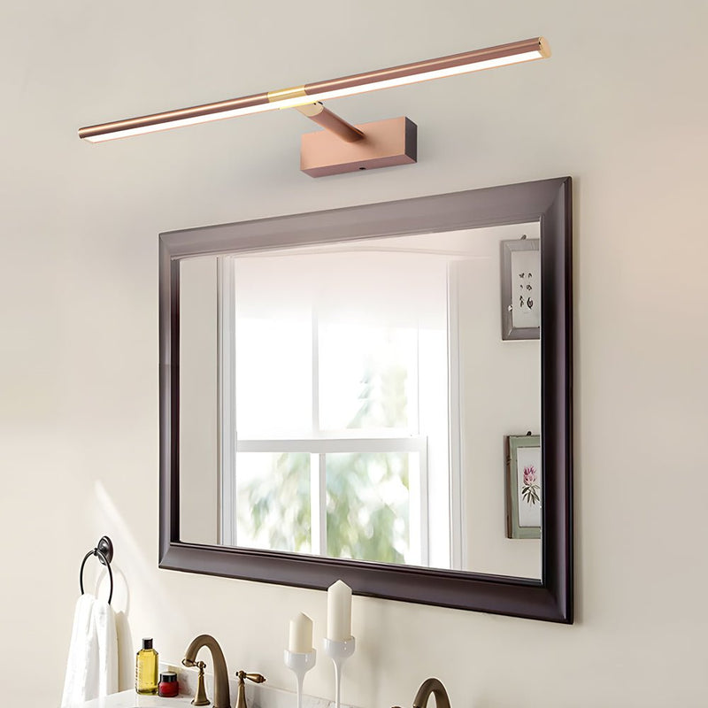 Adjustable Retractable LED Bathroom Vanity Light - Matte Finish with Extendable Rod for Custom Lighting