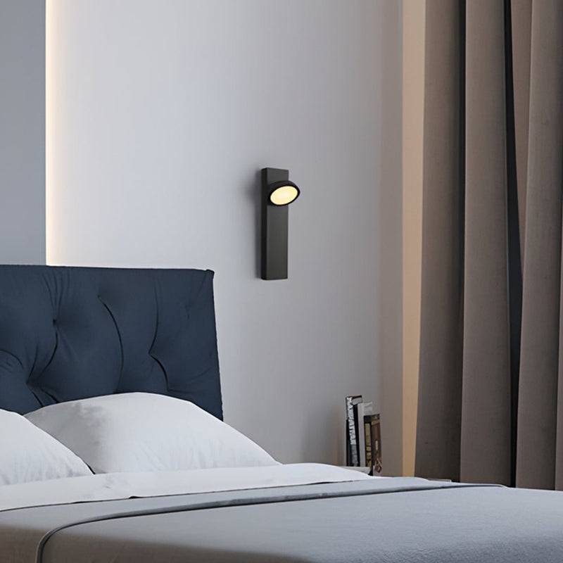 Modern Rotatable Head Spotlight Wall Lamp with Touch Control - Adjustable Lighting for Home Decor