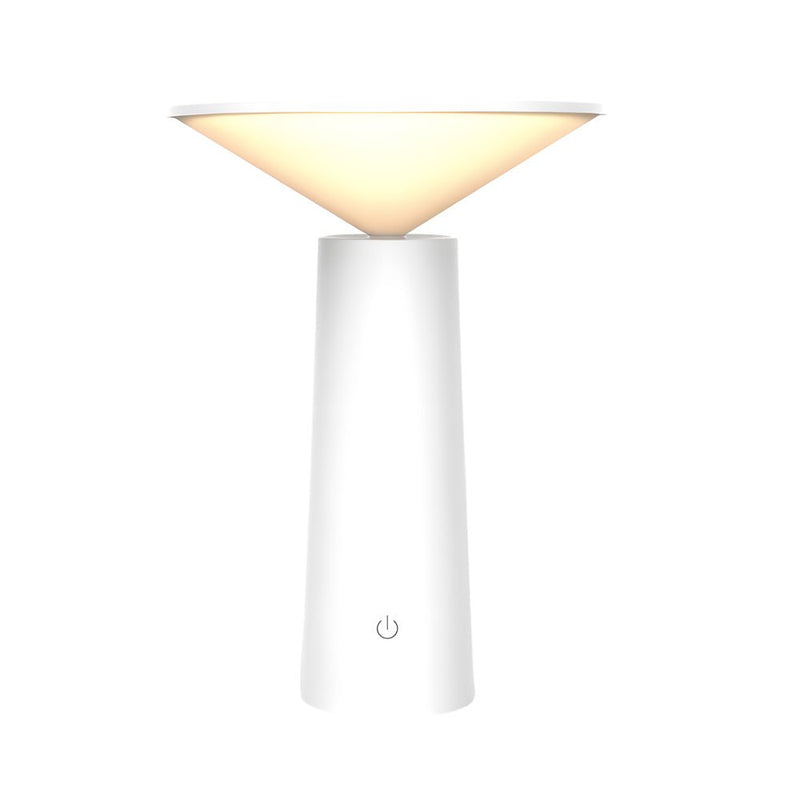 Rotatable LED Torch Downlight Table Lamp - USB Rechargeable, Adjustable Brightness & Modern Design