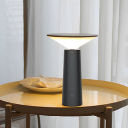 Rotatable LED Torch Downlight Table Lamp - USB Rechargeable, Adjustable Brightness & Modern Design