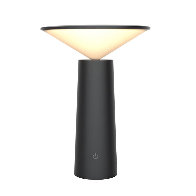 Rotatable LED Torch Downlight Table Lamp - USB Rechargeable, Adjustable Brightness & Modern Design