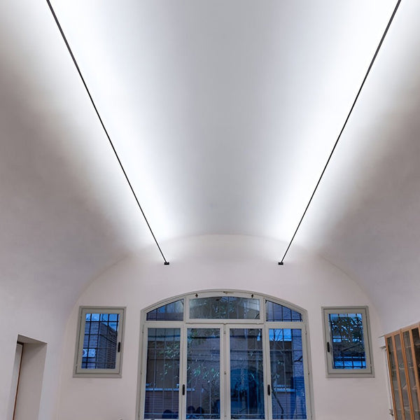 Rotatable Skyline Slim Linear LED Ceiling Light - Modern Steel Design for Elegant Illumination