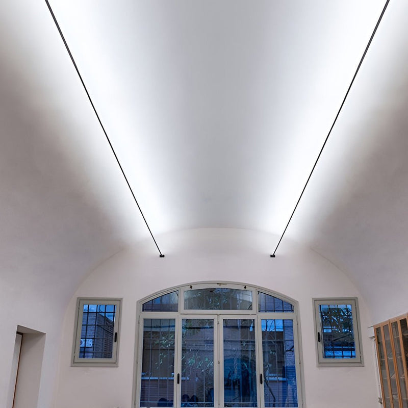 Rotatable Skyline Slim Linear LED Ceiling Light - Modern Steel Design for Elegant Illumination