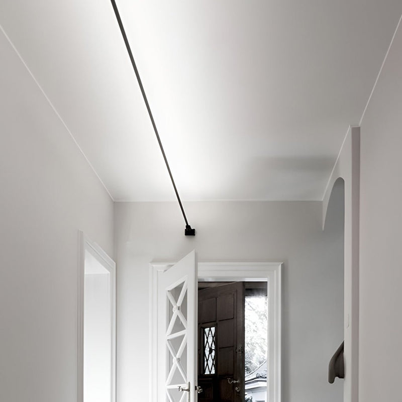 Rotatable Skyline Slim Linear LED Ceiling Light - Modern Steel Design for Elegant Illumination