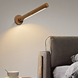 Portable Magnetic USB Touch Night Light - Rotating Wooden Design with LED Illumination