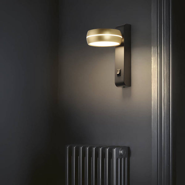 Adjustable Round 6W LED Wall Sconce - Rotatable Bedside Lamp for Modern Home Decor