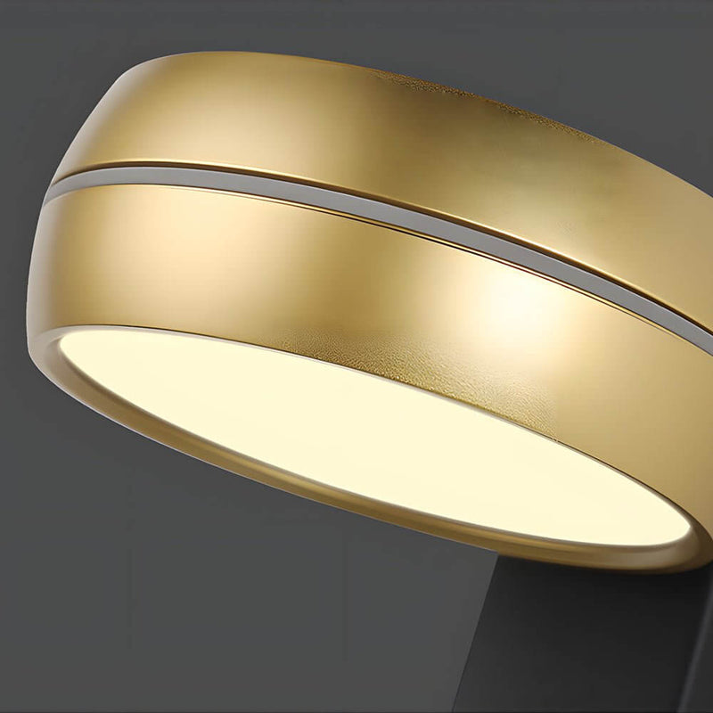 Adjustable Round 6W LED Wall Sconce - Rotatable Bedside Lamp for Modern Home Decor
