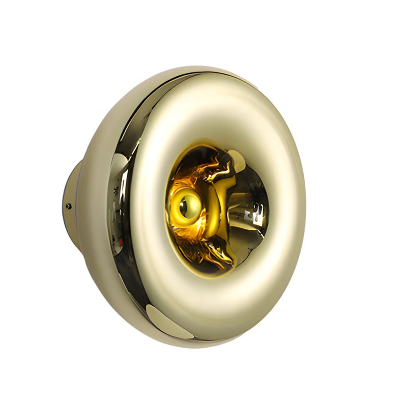 Modern Round Glass Lava Wall Light Fixture - Luxury Indoor Art Design