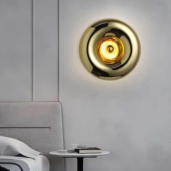 Modern Round Glass Lava Wall Light Fixture - Luxury Indoor Art Design