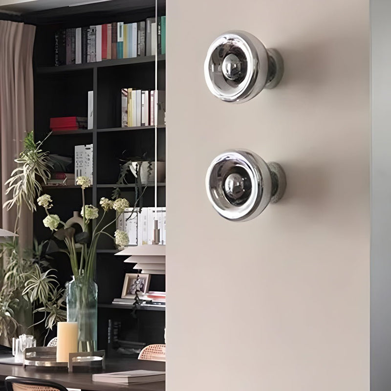 Modern Round Glass Lava Wall Light Fixture - Luxury Indoor Art Design