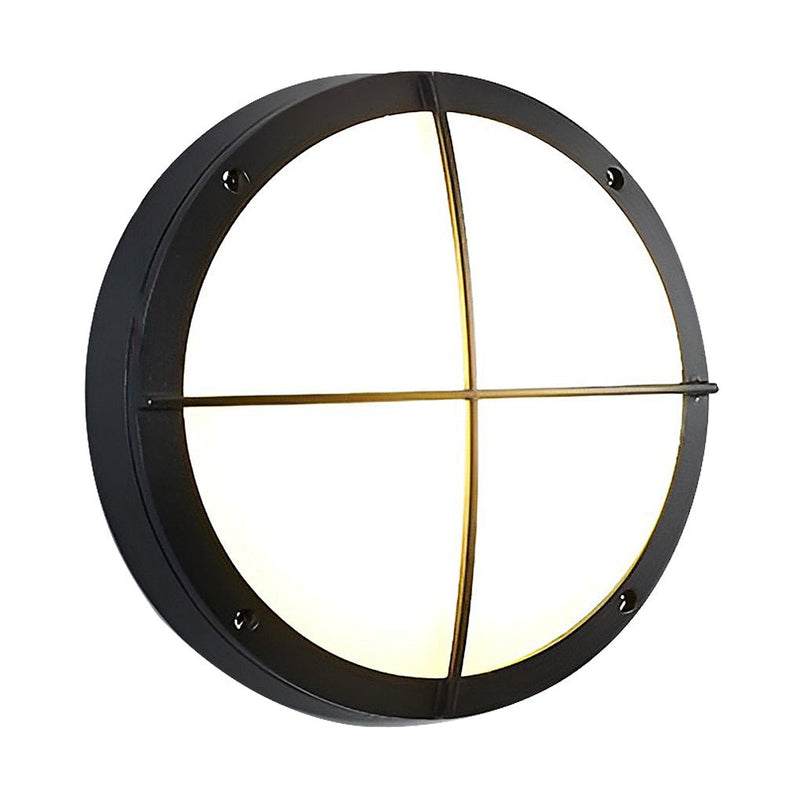 Round Waterproof LED Wall Lamp - Outdoor Ceiling Light for Courtyards & Balconies - Stylish Sconce Lighting