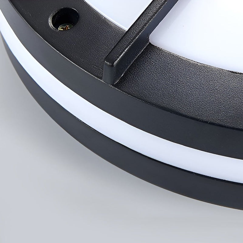 Round Waterproof LED Wall Lamp - Outdoor Ceiling Light for Courtyards & Balconies - Stylish Sconce Lighting