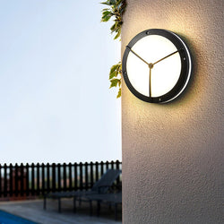 Round Waterproof LED Wall Lamp - Outdoor Ceiling Light for Courtyards & Balconies - Stylish Sconce Lighting