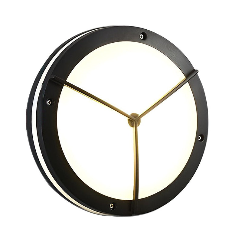 Round Waterproof LED Wall Lamp - Outdoor Ceiling Light for Courtyards & Balconies - Stylish Sconce Lighting