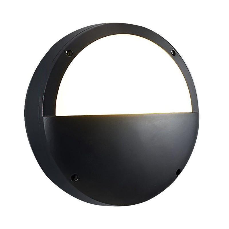 Round Waterproof LED Wall Lamp - Outdoor Ceiling Light for Courtyards & Balconies - Stylish Sconce Lighting