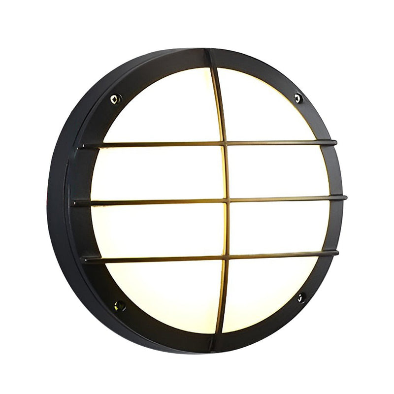 Round Waterproof LED Wall Lamp - Outdoor Ceiling Light for Courtyards & Balconies - Stylish Sconce Lighting