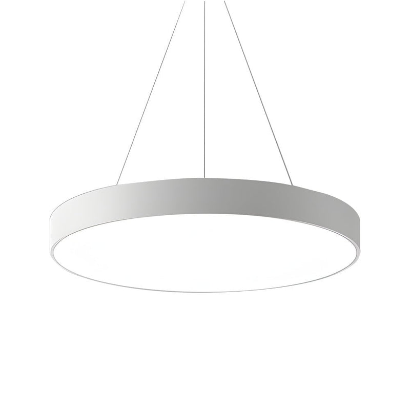 Modern Round Pendant LED Office Lighting - Sleek Suspended Luminaires for Workspace Illumination