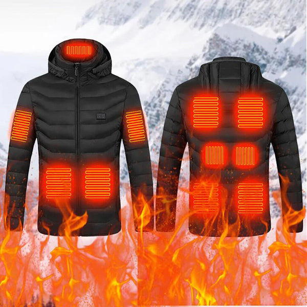 Unisex Heated Jacket - Rechargeable Electric Warm Coat for Men & Women - Perfect for Outdoor Activities & Cold Weather