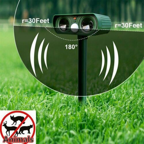 Solar-Powered Infrared Animal Pest Repeller - Eco-Friendly Outdoor Motion Sensor Device (1 Unit)