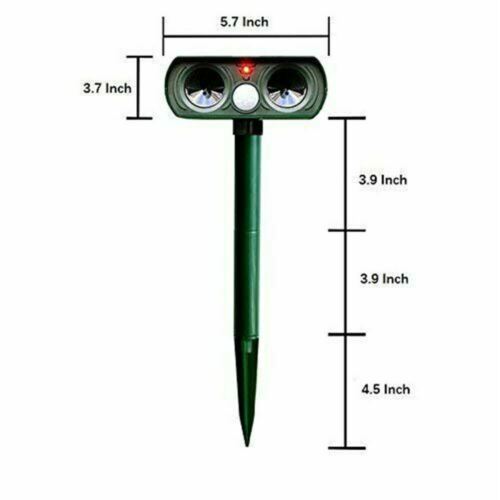 Solar-Powered Infrared Animal Pest Repeller - Eco-Friendly Outdoor Motion Sensor Device (1 Unit)