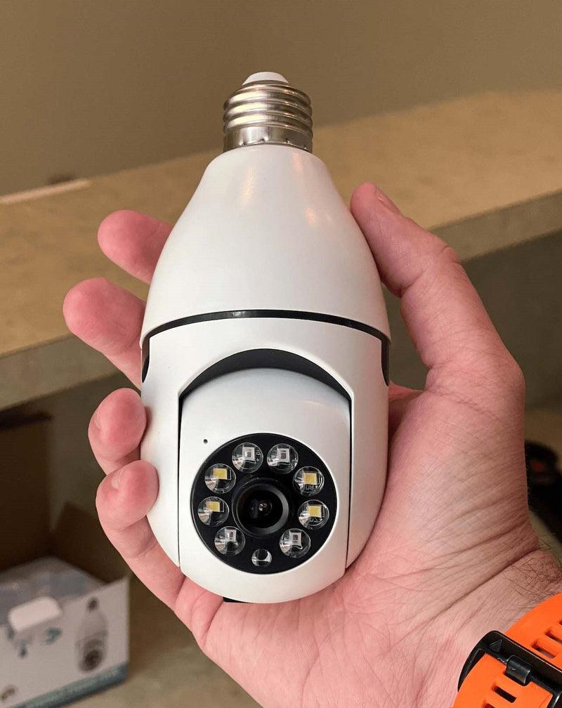 Top-Rated Security Light Bulb Camera - 1080P HD WiFi Lightbulb Surveillance with Motion Detection & Night Vision