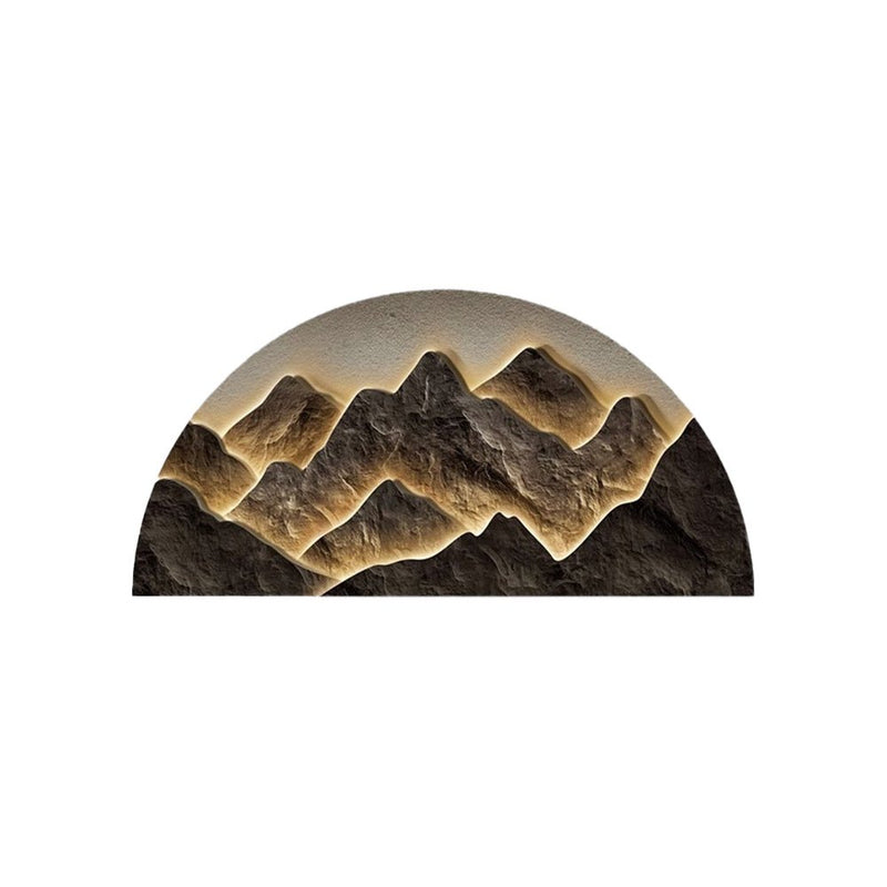 Modern Semicircular LED Wall Art - Decorative Lighting for Home & Office