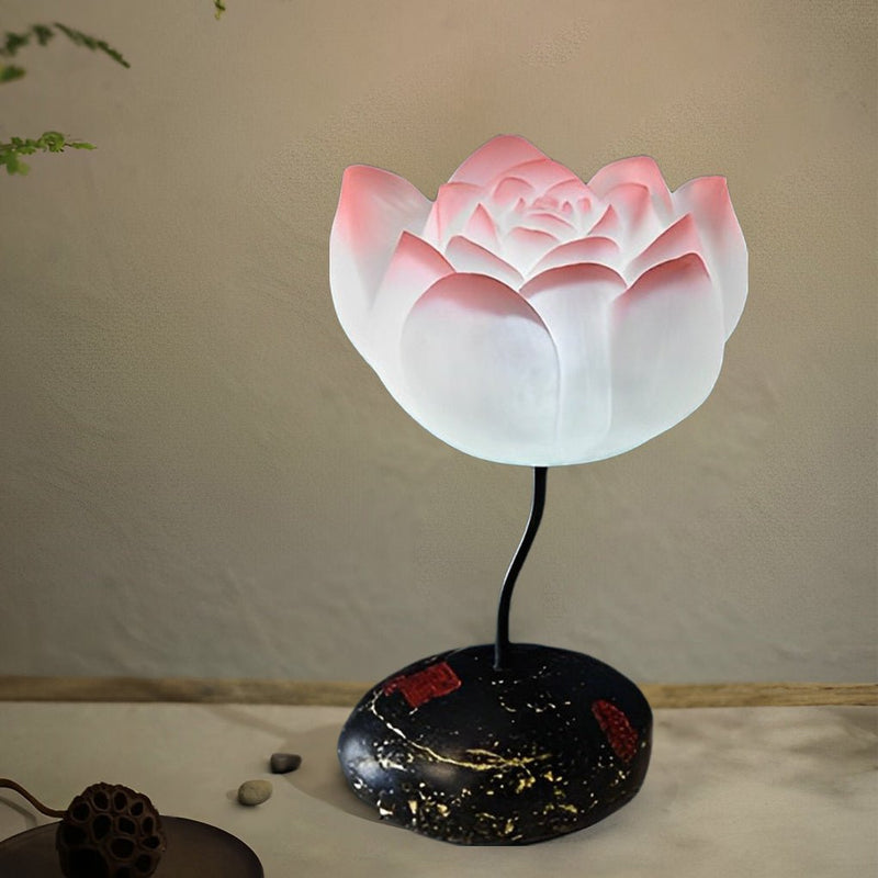 Elegant Short Lotus Aesthetics LED Flower Floor Lamp - Modern Home Decor Lighting