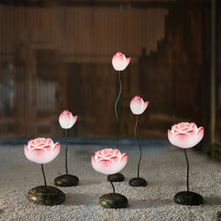 Elegant Short Lotus Aesthetics LED Flower Floor Lamp - Modern Home Decor Lighting
