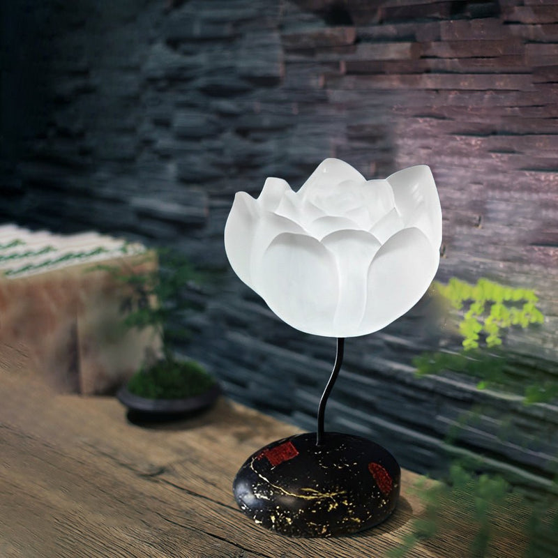 Elegant Short Lotus Aesthetics LED Flower Floor Lamp - Modern Home Decor Lighting