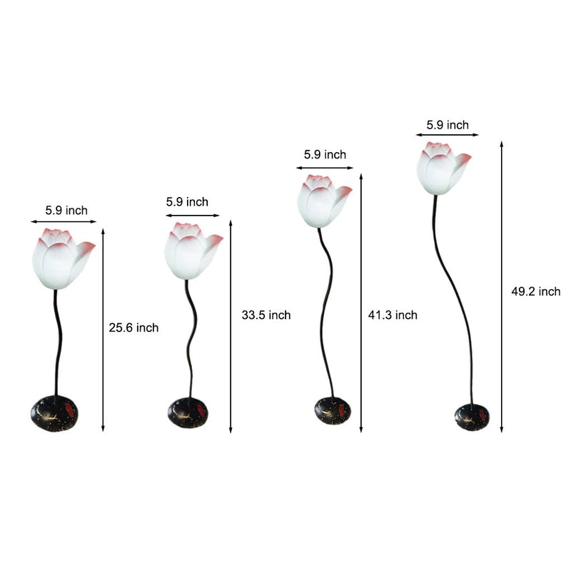 Elegant Short Lotus Aesthetics LED Flower Floor Lamp - Modern Home Decor Lighting