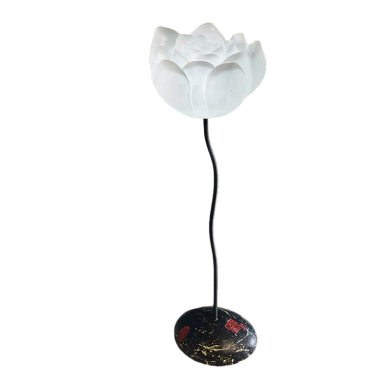 Elegant Short Lotus Aesthetics LED Flower Floor Lamp - Modern Home Decor Lighting