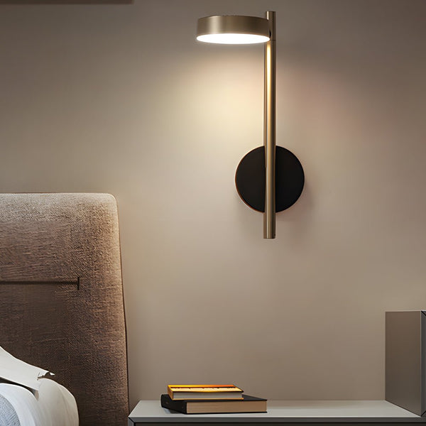 Modern Adjustable Round LED Wall Light Fixture - Luxury Aluminum Nordic Design