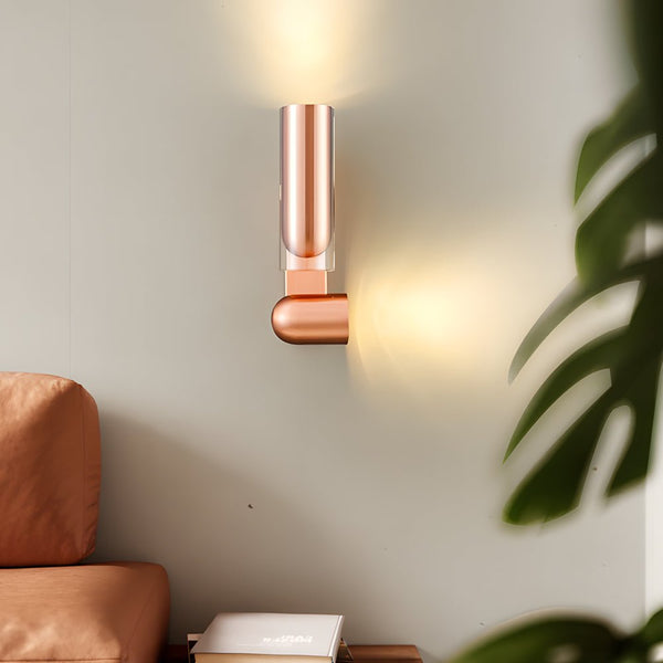 Modern Adjustable Iron Cylinder Wall Lamp - Up & Down Lighting Fixture