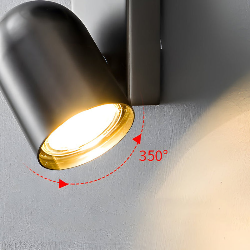 Modern Adjustable Iron Cylinder Wall Lamp - Up & Down Lighting Fixture