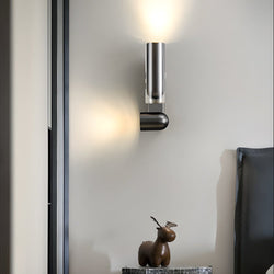 Modern Adjustable Iron Cylinder Wall Lamp - Up & Down Lighting Fixture