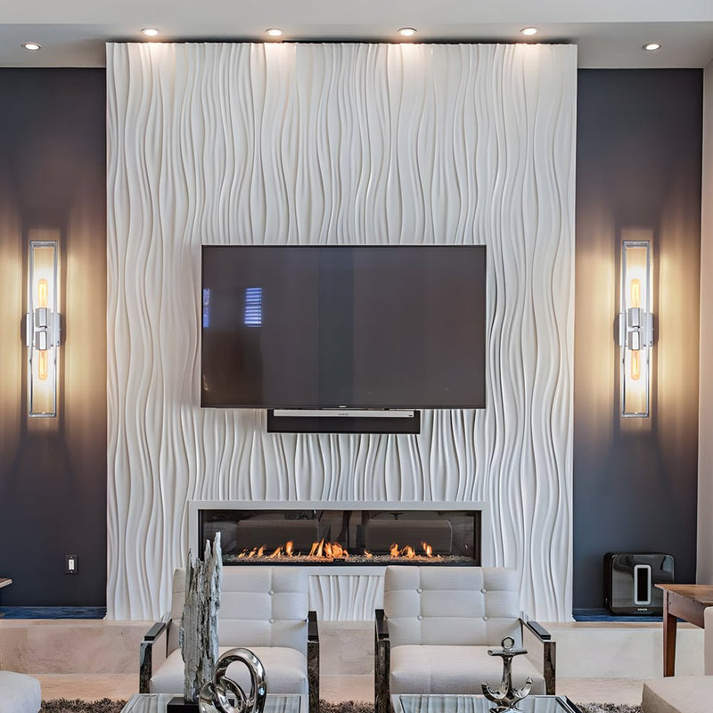 Modern American Style Wall Sconce - Simple Metal Frame with Glass Shade - Elegant Lighting Fixture