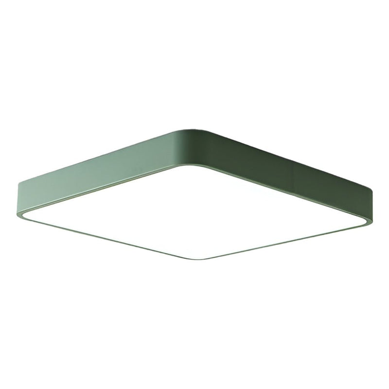 Square LED Flush Mount Ceiling Light - Modern Kids & Baby Room Lighting for Living Room & Bedroom
