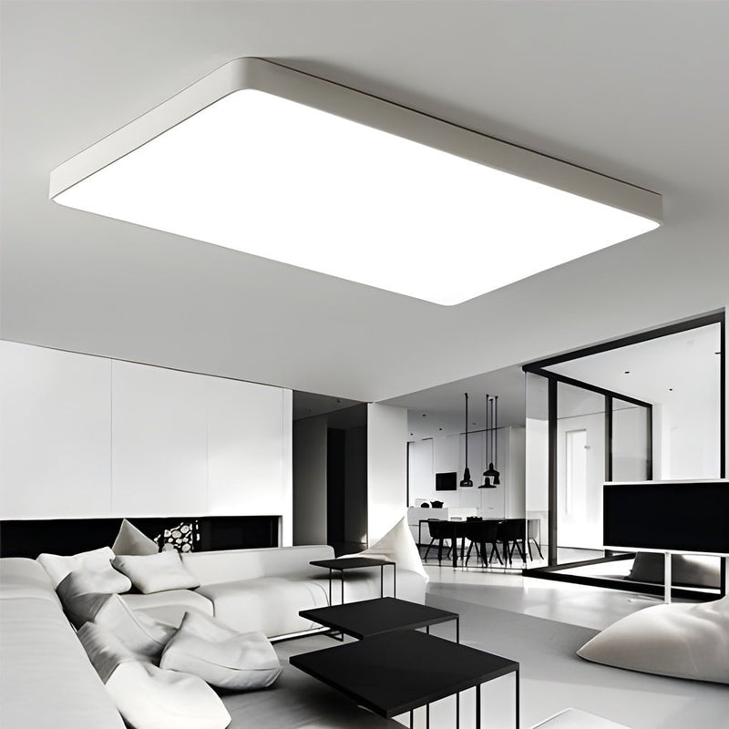 Square LED Flush Mount Ceiling Light - Modern Kids & Baby Room Lighting for Living Room & Bedroom