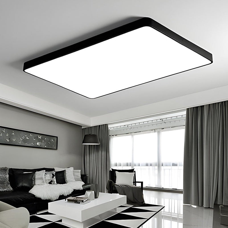 Square LED Flush Mount Ceiling Light - Modern Kids & Baby Room Lighting for Living Room & Bedroom