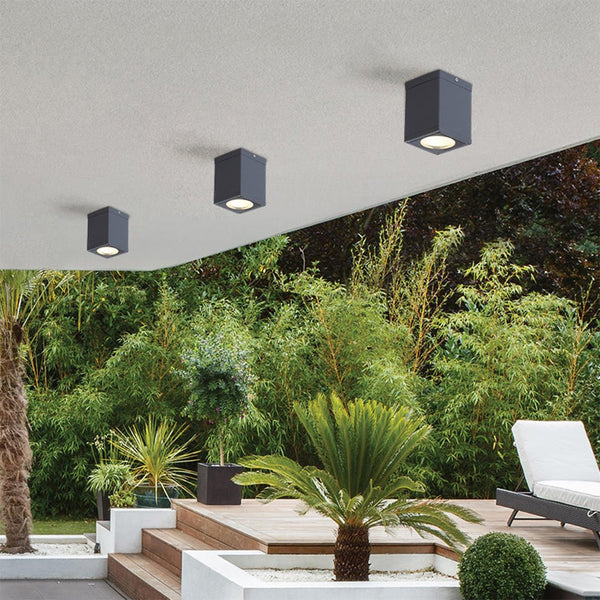 Square LED Waterproof Ceiling Light - Stylish Downlight for Balcony, Entrance, Hallway & Bedroom